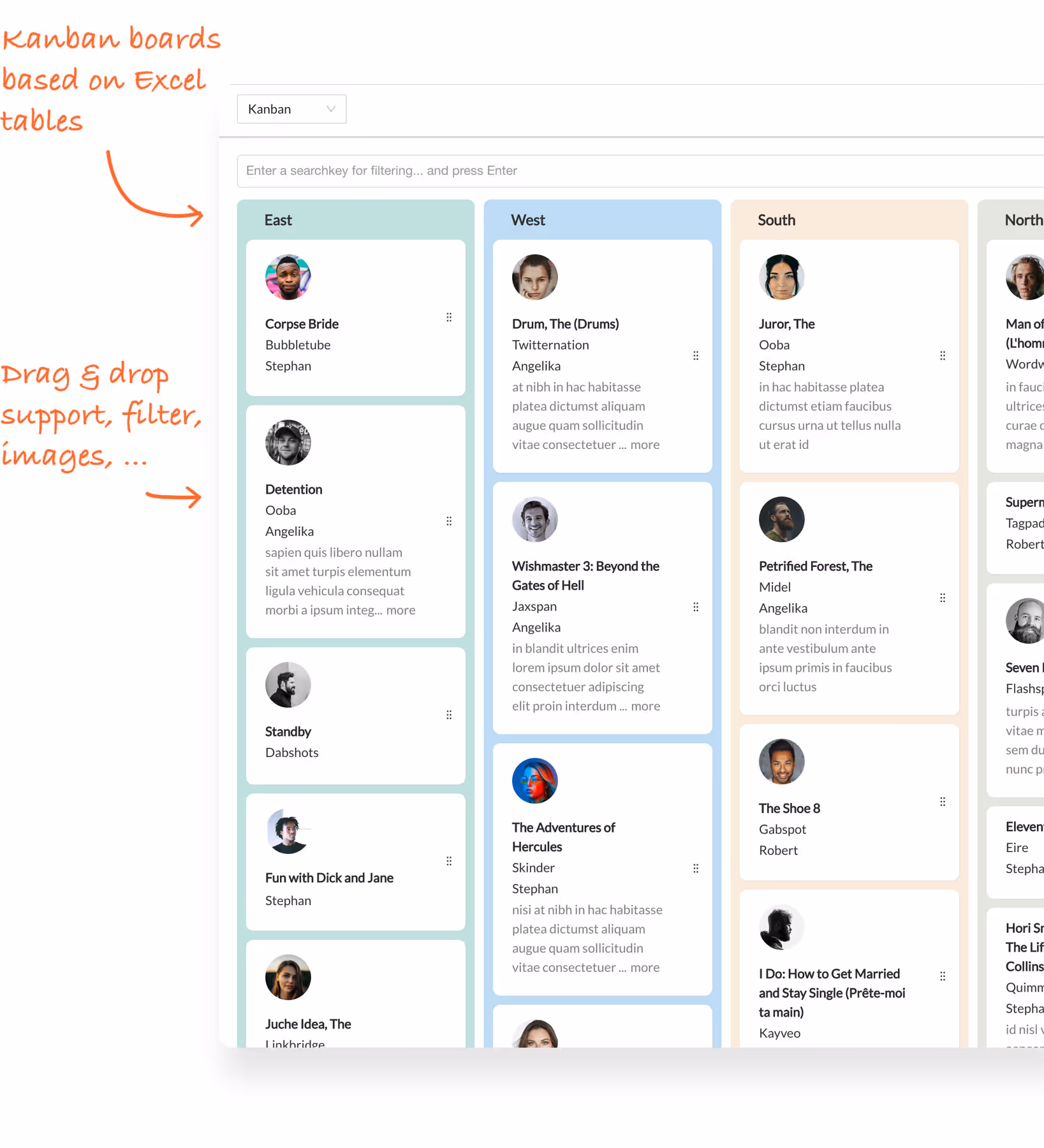 Kanban view